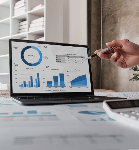CPA professional reviewing financial data representing Tax and Accounting Services across Montana
