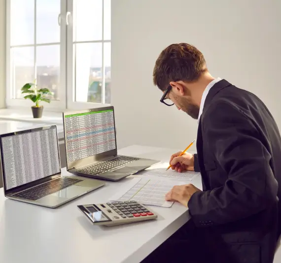 CPA professional analyzing financial documents for Small business accounting services in Billings, Montana